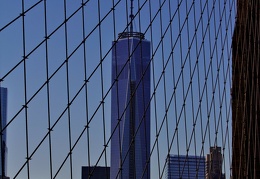 World Trade Center seen from the Brooklyn Bridge