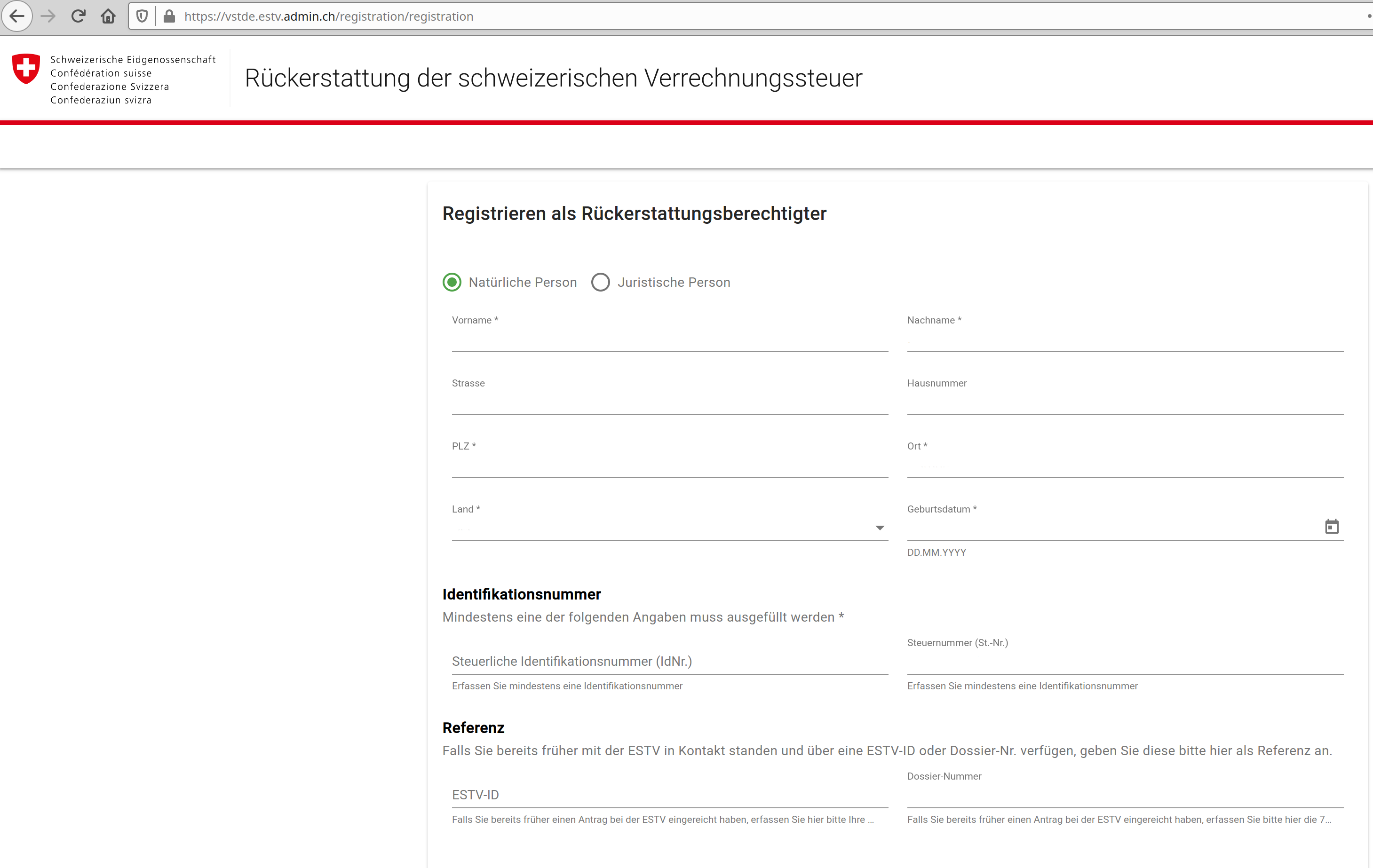 Schweizer Quellensteuer: Anwendung einrichten - Alex' Blog